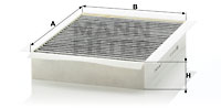 Kupéfilter MANN-FILTER CUK 26 003