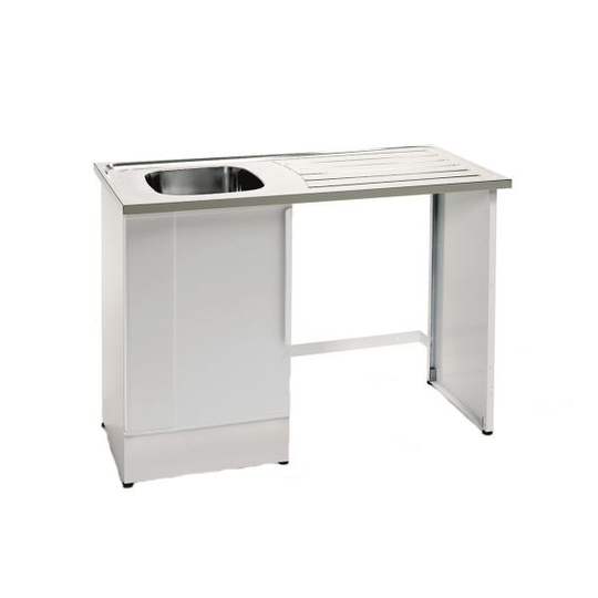Nimo NB 1200 Tvättbänk halvöppen med tvättho vänster