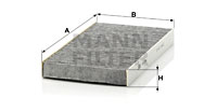 Kupéfilter MANN-FILTER CUK 2951
