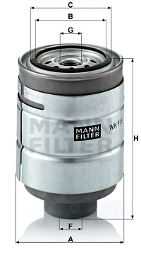 Bränslefilter MANN-FILTER WK 918 x