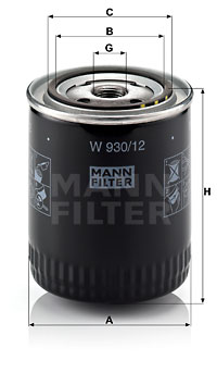 Oljefilter MANN-FILTER W 930/12