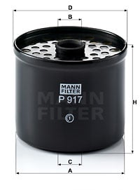 Bränslefilter MANN-FILTER P 917 x