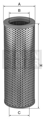Filter, drifthydraulik MANN-FILTER HD 15 117