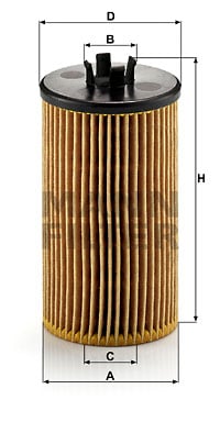 Oljefilter MANN-FILTER HU 612/2 x