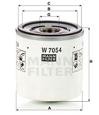 Oljefilter MANN-FILTER W 7054