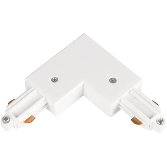 Hide-a-Lite LiteTrac L-anslutning 1-fas, vit Ytter