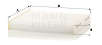 Kupéfilter MANN-FILTER CU 24 006