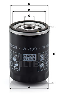 Oljefilter MANN-FILTER W 713/9