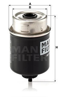 Bränslefilter MANN-FILTER WK 8100