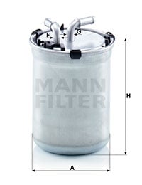 Bränslefilter MANN-FILTER WK 823/2