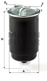 Bränslefilter MANN-FILTER WK 842/3