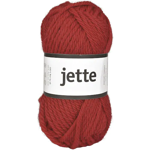 Järbo GARN Ullgarn Jette 50g röd