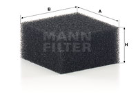 Filter, vevhusventilation MANN-FILTER LC 5006