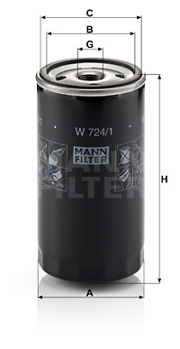 Oljefilter MANN-FILTER W 724/1