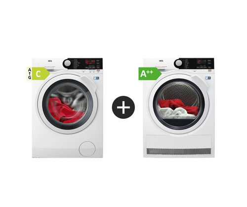 Aeg L7fbm862e+T8dem842e Frontmat. Tvättmaskiner - Vit