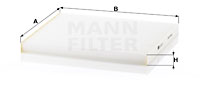 Kupéfilter MANN-FILTER CU 26 017