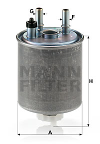 Bränslefilter MANN-FILTER WK 918/1