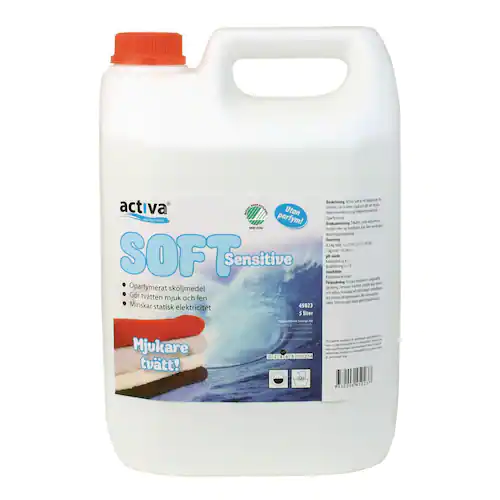 Activa Sköljmedel Soft Sens. Oparfym. 5l