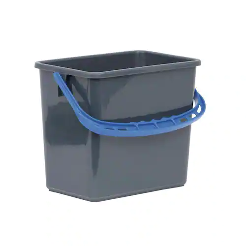 Hygienteknik Hink Grå, blått handtag 6l