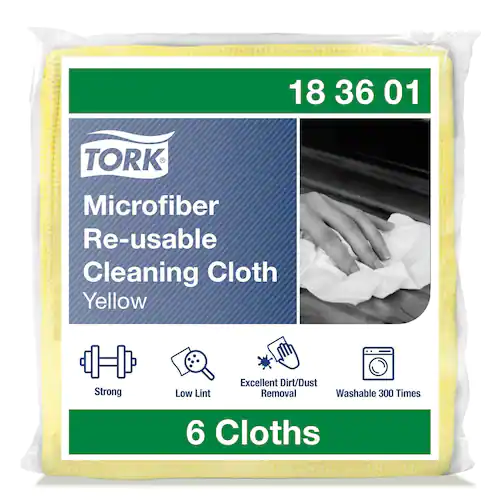 Tork Rengöringsduk mikrofiber gul
