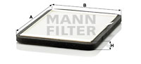 Kupéfilter MANN-FILTER CUK 2424