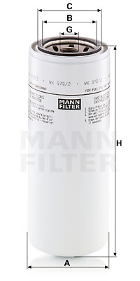 Bränslefilter MANN-FILTER WK 970/2