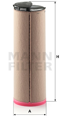 Sekundärluftfilter MANN-FILTER CF 810