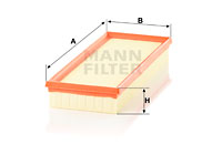 Luftfilter MANN-FILTER C 36 007 KIT