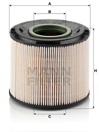 Bränslefilter MANN-FILTER PU 1033 x