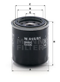 Oljefilter MANN-FILTER W 815/81