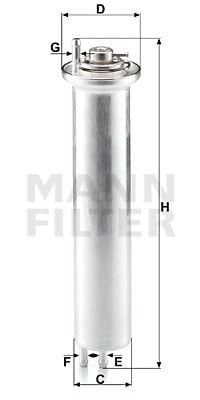 Bränslefilter MANN-FILTER WK 532