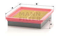 Luftfilter MANN-FILTER C 2477