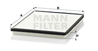 Kupéfilter MANN-FILTER CU 2530