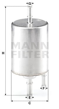 Bränslefilter MANN-FILTER WK 720/4