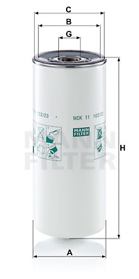 Bränslefilter MANN-FILTER WDK 11 102/23