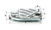 Hydraulikfilter, automatväxel MANN-FILTER H 1914/2 KIT