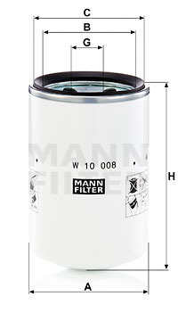 Filter, drifthydraulik MANN-FILTER W 10 008