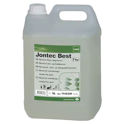Taski Jontec Best F4e Avfettningsrengöringsvätska, vätska, dunk, grön, 5L