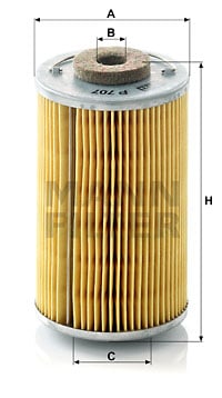 Bränslefilter MANN-FILTER P 707 x