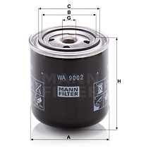 Kylvätskefilter MANN-FILTER WA 9002