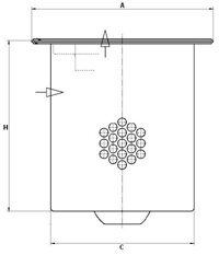 Filter, tryckluft MANN-FILTER LE 24 003 x
