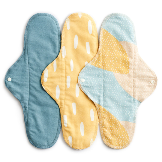 Imse Ekologiska Tygbindor Classic natt - Blue Sprinkle, 3-pack