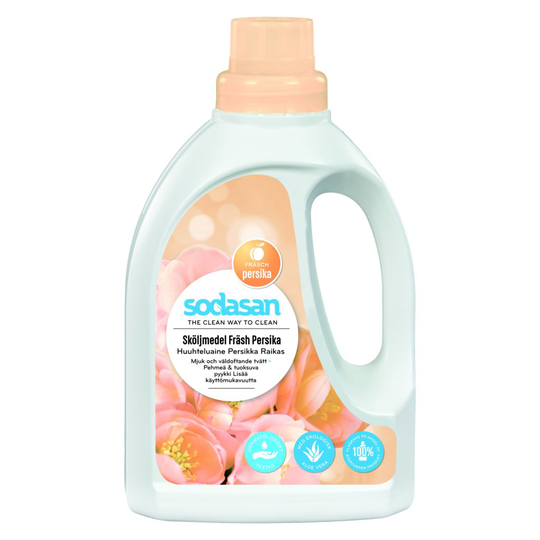 Sodasan Sköljmedel Persika 750 ml