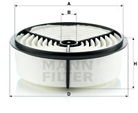 Luftfilter MANN-FILTER C 2262