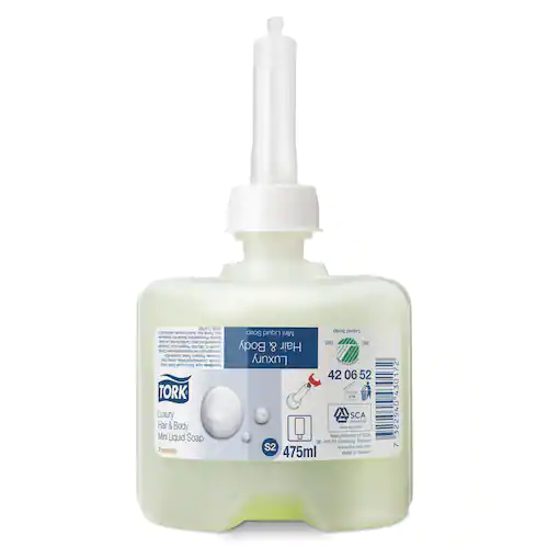 Tork Tvål Premium S2 Luxury Hair&Body grön 475ml