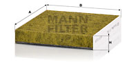 Kupéfilter MANN-FILTER FP 2442