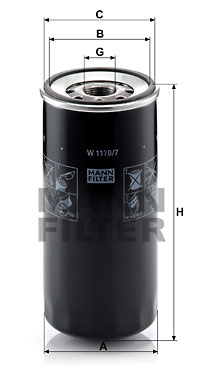 Oljefilter MANN-FILTER W 1170/7