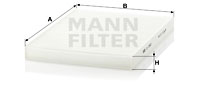 Kupéfilter MANN-FILTER CU 2882