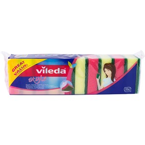 Skrubbsvamp Vileda Style, 10-pack