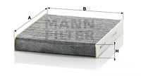 Kupéfilter MANN-FILTER CUK 2145